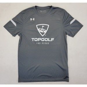 Under Armour Top Golf Las Vegas #21 Grey White Mens Small Heat Gear T Shirt